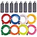 ZITRADES EL Wire Kit 9ft, Portable Neon Lights for Parties, Halloween, Blacklight Run, DIY Decoration (8 Pack, Each of 9ft, Red, Green, Pink, Lemon Green, Blue, White, Yellow, Orange)