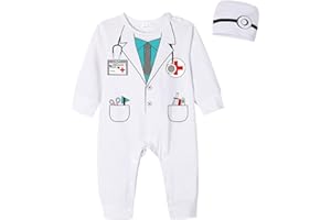 Pezhiqun Baby Boys Charming Prince Astronaut Doctor Outfit Newborn Infant Girls Halloween Vampire Bats Cosplay Costumes