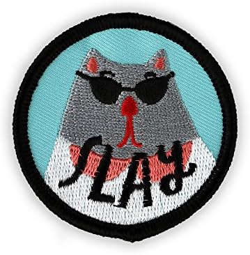 BADGE BOMB Slay Cat Embroidered Patch Lisa Congdon