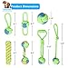 SOKUTOM Dog Toys-Dog Rope Toys for Small Medium Dogs and Puppy, Teething, Tug of War - Tough Dog Toys, Set of 7-Piece Assortment