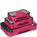 eBags Small/Medium/Large Packing Cubes for Travel - 6pc Sampler Set - (Aquamarine)