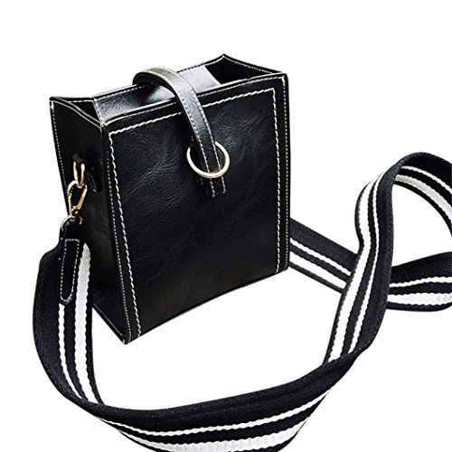 Hot!Women Summer Party Bags,Todaies Women Leather Shoulder Bag Messenger Satchel Tote Crossbody Bag Handbag (16cm(L)9cm(W)18cm(H), Black)