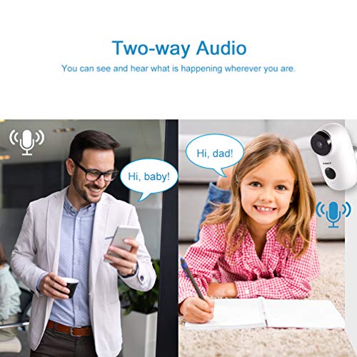 RUNACC Wireless Security Camera, Home WiFi Camera System Indoor Outdoor with 2-Way Audio Talk WiFi Camera Night Vision Function - Thumbnail 5