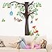 Toprate (TM) 150 x134cm Nursery Forest Animals Birds Fox Squirrel Mushrooms Trees Wall Art Stickers Decal for Nursery Home Decor Boys and Girls Children Courtyard Baby Room
