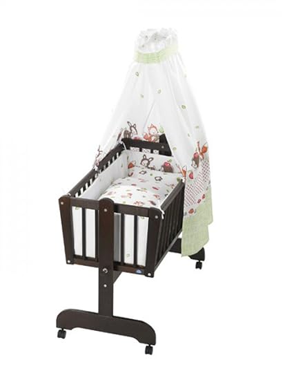 Alvi Set für Pendelwiege/Wiegenset Waldfreunde bunt 264-1