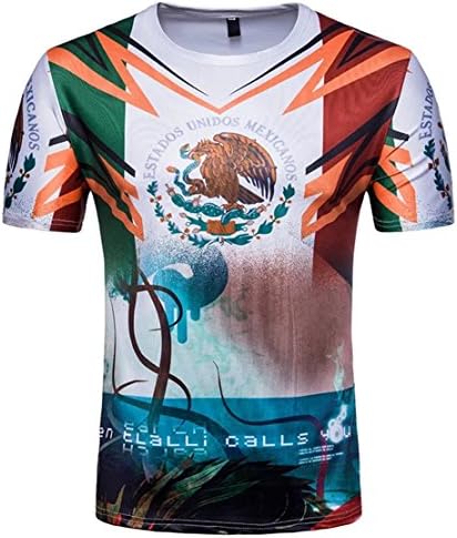 FashionLee Mexico Soccer T-Shirt 2018 World Football Team Cup in Russia 3D Print T-Shirt for World Cup