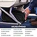 Aerolite Carry On Under Seat Wheeled Trolley Luggage Bag for American Airlines, Delta and South West, Black