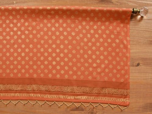 Amazon Com Saffron Marigold Burnt Orange Spice Valance Shimmering