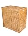BIRDROCK HOME Oversized Divided Clothes Laundry Hamper - Made of Natural Bamboo - 2 Sections - Laundry Organizer