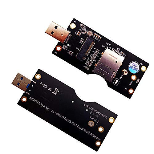 LeHang NGFF(M.2) to USB 3.0 Adapter with SIM 8pin card Slot for 3G/4G/5G Module