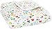 aden + anais Zutano Dream Blanket, 100% Cotton Muslin, 4 Layer lightweight and breathable, Large 47 X 47 inch, Fairground, Tulips / Elephants