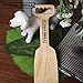 T-REX GRILL Wooden BBQ Grill Scraper 17 inches All-Natural Barbecue Grill Brush Bristle-Free Pine Wood Round Hand Grips