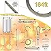String Lights Hanging Kit - String Light Suspension Kit, Installation Kit for Outdoor Lighting, LED, Globe, Café, Patio Lights Etc. 164ft Guide Wire Cable and Parts Made from Stainless Steel 316