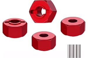 Mesimsple Alloy H16BM 12mm Wheel Hex Hub Adapter for MJX Hyper GO 16207 16208 16209 16210 for Hyper GO H16BM H16GT H16DR H16 1/16 Series RC Car Upgrades Part