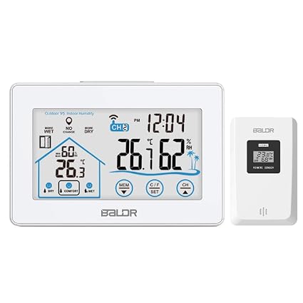 Nasharia Wetterstation Mit Aussensensor Innen Und Aussen Digitale