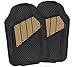 BDK Advanced Performance Car Seat Covers & Heavy Duty Rubber Floor Mats Combo (w/Motor Trend 2-Tone Mats)