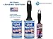 USA Made Pet Hair Lint Roller Refill Sticky Adhesive Remover 215 Sheet Large Roll Value Pack with Bonus Travel Roller for Clothes Furniture by IHI