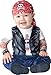 Lil Characters Baby Boy's Born To Be Wild, Black/Red, Medium