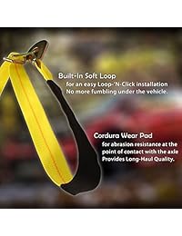 Correa de eje de 2 Ratchet Tie Downs con anillo y ajustable slipfree bing para Secure Auto Hauling, Heavy Duty correas para remolque remolques de coche y transportistas (2" ancho x 114" de largo, 2 unidades)