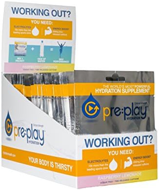 HYDRATION HEALTH NUTRITION PrePlay Hydration Mix Flavorless 25 Single Serve Packs Hydration