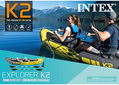 Inflatable kayak designed for comfort and directional stability.