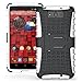 MAXX Case, iThrough Stand Function Dual-layer TPU & Plastic Protection Cover Carrying Case for Motorola Droid MAXX XT1080M (White-)