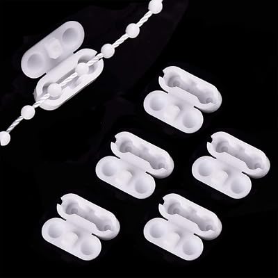 LICQIC Roller Blind Cord Connector Clips 4.5mm Ball Chain 5 Pack Plastic