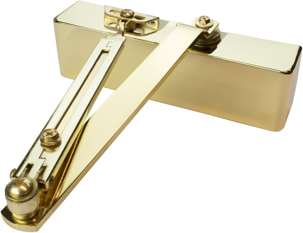 Excel Hydraulic Fire Rated Door Closer Size 2-4 by Valve Brass Polished Satin Silver Polished Electro Brass