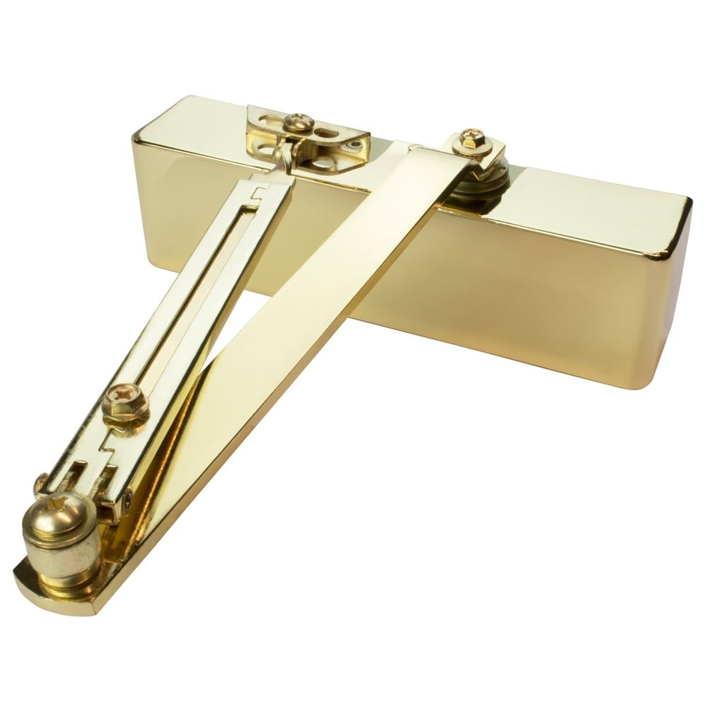 Excel Hydraulic Fire Rated Door Closer Size 2-4 by Valve Brass Polished Satin Silver Polished Electro Brass