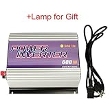 iMeshbean 250W 300W 500W 600W 1000W 2500W Grid Tie MPPT Power Inverter Converter for Solar Panel and Wind Turbine Generator System Stackable Pure Sine Wave USA (600W Solar Input 10.8v - 30v DC)
