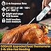 GDEALER DT8 2019 Upgraded Waterproof Digital Instant Read Meat Thermometer with 2-4s Response Time High Capacity Battery for Kitchen Food Candy BBQ Grill Cooking Smoke Deep Fry