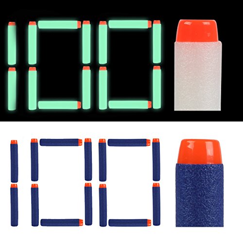 Foam darts, hosim 200pcs nerf refill bullet pack 2.84in…