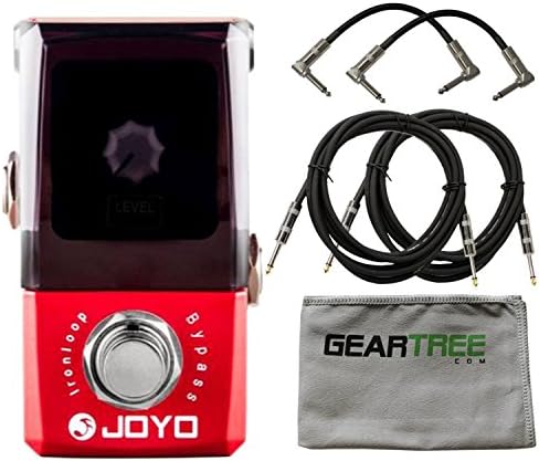 JOYO JF-329 Iron Loop Looper Pedal w/Cloth and 4 Cables
