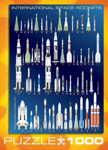 EuroGraphics International Space Rockets Puzzle (1000-Piece)