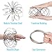 ELifeBox 2 Pack Random Colors Flow Rings Set - Flow Rings Kinetic Spring Bracelet, Multi Sensory Interactive 3D Shape Flow Ring for Kids Teens Adults, Spinning Metal Globe Slides Down Arms