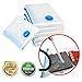 Space Saving Bags - 15 Premium Bag Set Vacuum Seal Storage Bag (Works with Any Vacuum Cleaner) Double-Zip Seal for Maximum Saver for Clothes, Blankets & Jackets