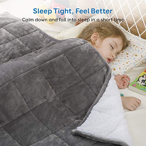 Uttermara Sherpa Fleece Weighted Blanket for Adult, 20 lbs Thick Fuzzy