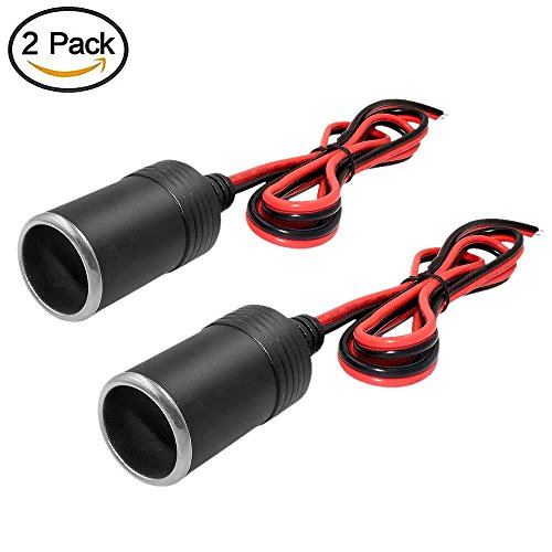 MicVista AC03 12V 1m Female Car Cigarette Lighter Female Socket Plug Connector for GPS/ Dashcam Car Charger with Cigarette Lighter Socket (2 pack) - Thumbnail 6