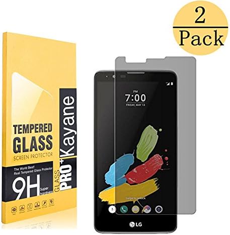 [2 Pack] LG G Stylo 2 /Stylus 2 K520 HD Privacy Tempered Glass Screen Protector,Kayane[Anti-peeping][9H Hardness]Screen Protector for LG G Stylo 2 / Stylus 2 / Stylo 2 Plus Stylus 2 K520 ( MS550 K550)