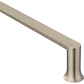 Moen Genta LX Brushed Nickel Modern 18-Inch Single Kitchen or Bathroom Towel Bar, BH3818BN