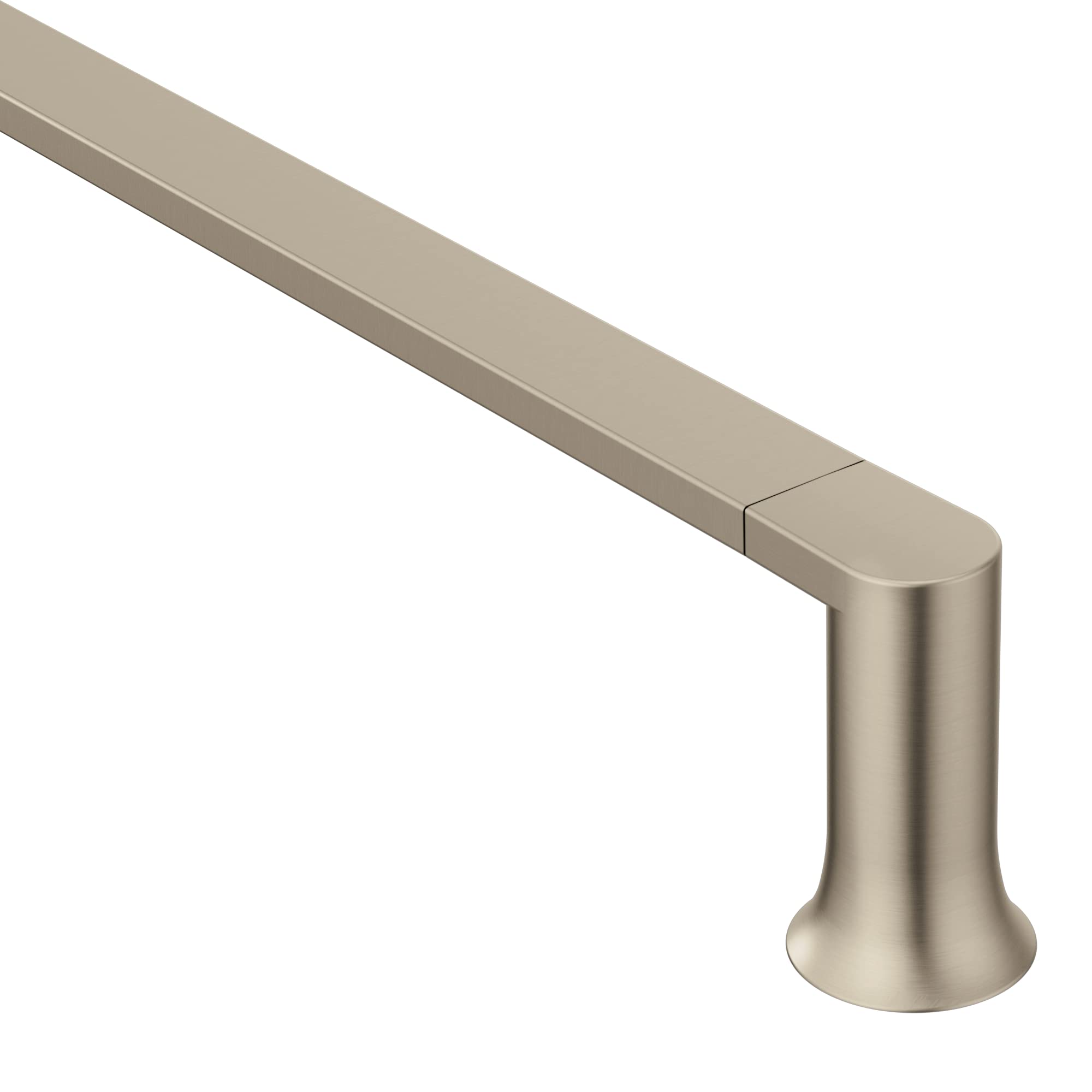 Photo 1 of Moen Genta LX Brushed Nickel Modern 18-Inch Single Kitchen or Bathroom Towel Bar, BH3818BN