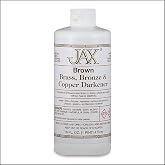 JAX Brown Darkener - Metal Finishing Solution - Antique Finish without Heat or Electricity - Pint