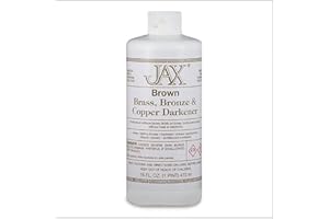 JAX CHEMICAL COMPANY JAX Brown Darkener - Metal Finishing Solution - Antique Finish Without Heat or Electricity - Pint
