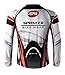 sponeed Men's Cycing Jersey Spring Biking Bicycle Shirt Bike Tops US XXL Multi Red