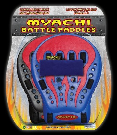 Myachi Battle Paddle with Myachi - Colors Vary; Blue/Red or Red/Yellow