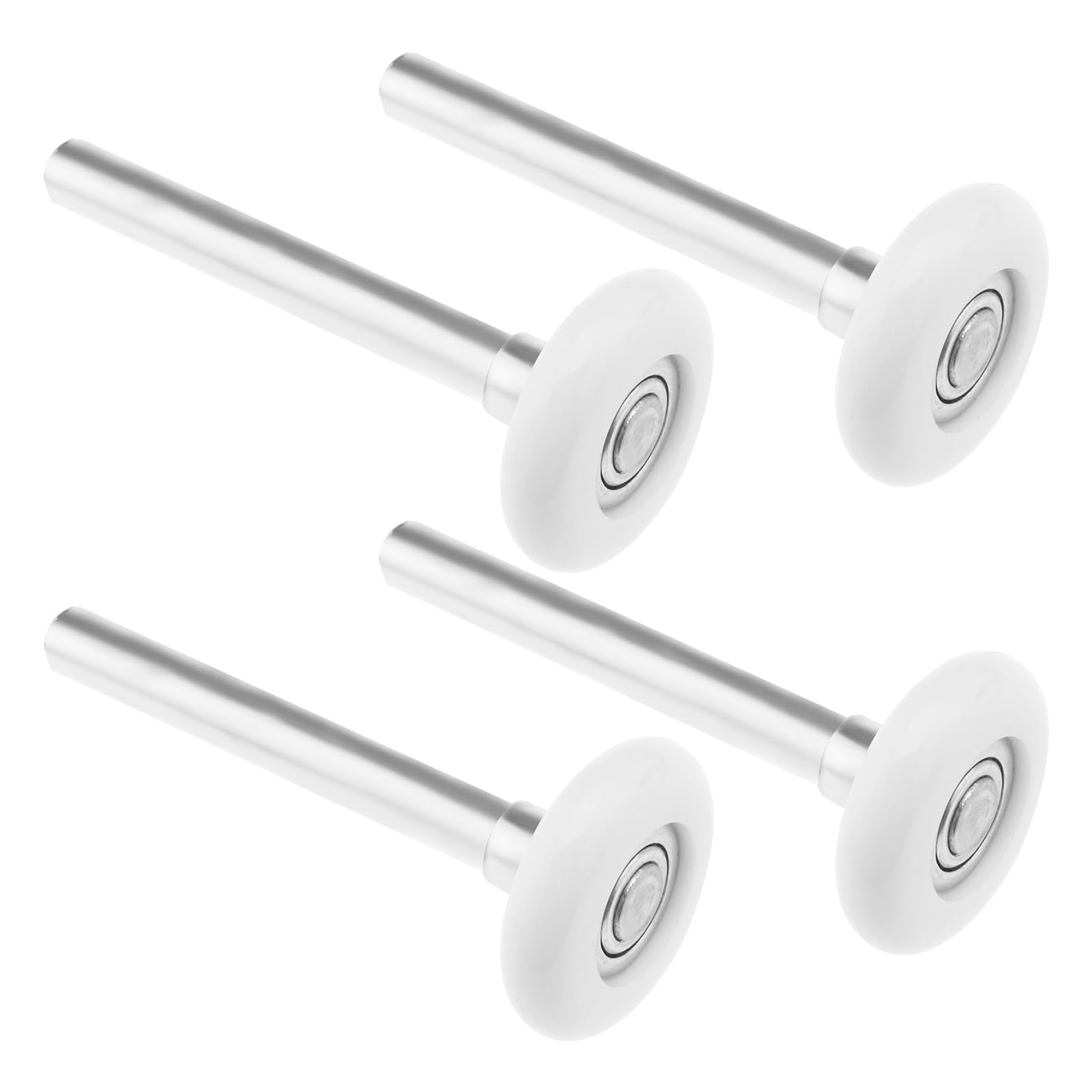 Be In Your Mind 4Pcs Electric Roller Door Pulley with 11 Ball Stamping Bearing Nylon Garage Door Rollers Door Wheels Replacement 46mm Diameter