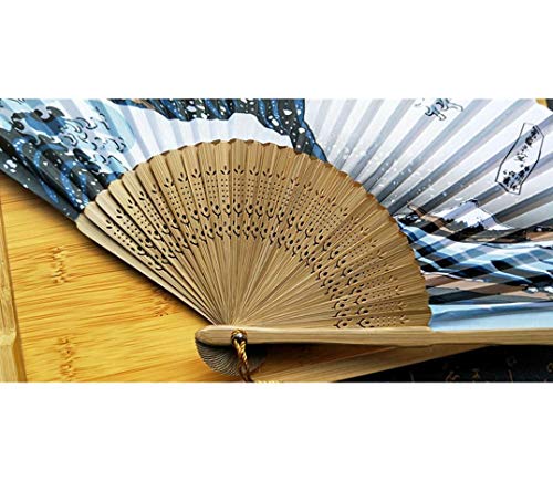 image for Elaco Folding Fan, Japanese Fridge Handheld Folding Fan with Tradition