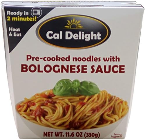 California Delight, Ready Made Noodle Meal, (12 Pack) (Fettuccine Noddles With Bolongnese Sauce)