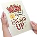 IYF Designs Cards - Funny Sorry & Apology Card For Him or Her | I Really Fucked Up Oversized (8.5_ x 11_) Greeting Card | Rigid Mailing Envelope Included | Apology Gift