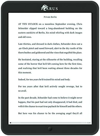 Icarus Illumina XL 8" Android e-reader with front light (Wi-Fi, touch screen, audio)